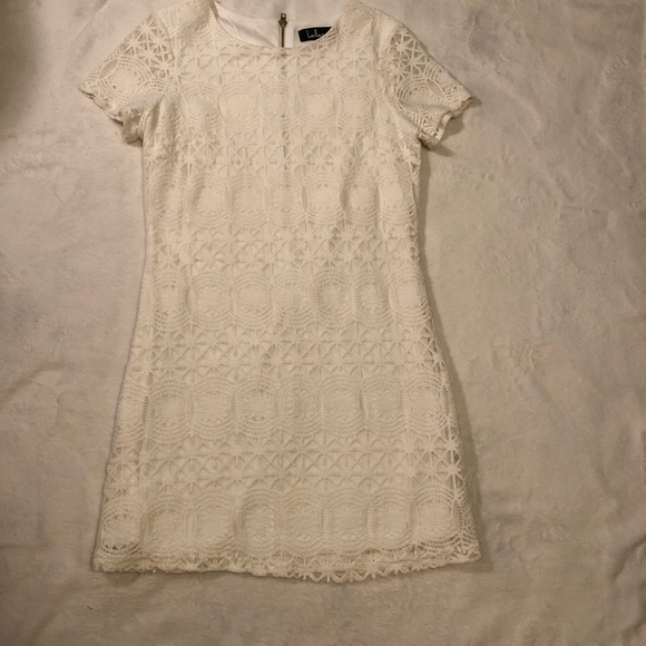 Lulus love you for eternity lace shift knee length dress, women size small - Picture 8 of 12